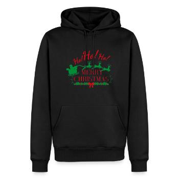 MERRY CHRISTMAS - Sweat à capuche Premium bio Homme - noir - Devant - Nico (187cm)