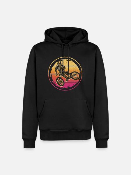 Radfahrer Fahrrad Mountain Bike Mountainbike - Männer Premium Bio Hoodie - Schwarz