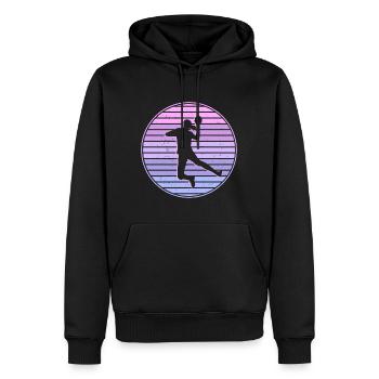 Handballspielerin Mädchen Handballerin Handball - Männer Premium Bio Hoodie - Schwarz - Vorne - Nico (187cm)