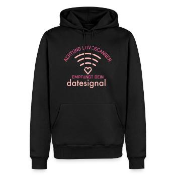 IMG 0429 - Männer Premium Bio Hoodie - Schwarz - Vorne - Nico (187cm)