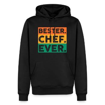 Arbeit Kollegen Büro Teamleiter Führungskraft Chef - Männer Premium Bio Hoodie - Schwarz - Vorne - Nico (187cm)