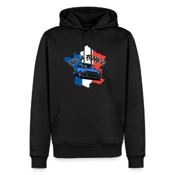 Vive la France National Colours Fête Nationale - Men’s Premium Organic Hoodie - black - Front - Nico (187cm)