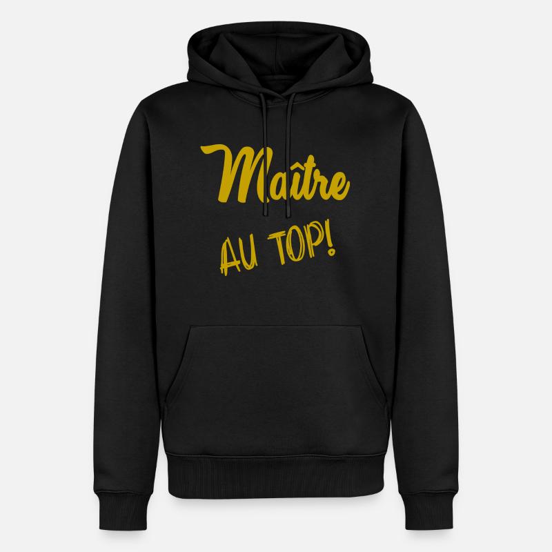 MAÎTRE. MAITRE - Sweat à capuche Premium bio Homme - noir