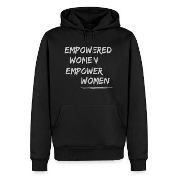 Empowered women, empower women - Men’s Premium Organic Hoodie - black - Front - Nico (187cm)