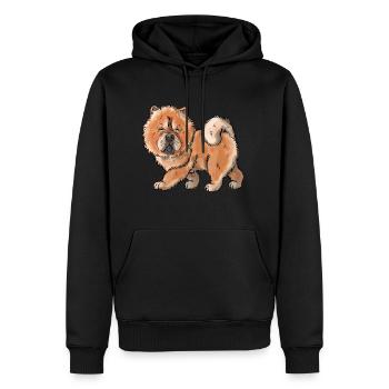 Jari - Sweat à capuche Premium bio Homme - noir - Devant - Nico (187cm)