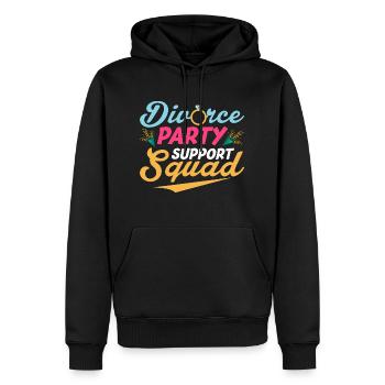 Équipe de soutien de la fête de divorce Femmes divorcées ex-femme - Sweat à capuche Premium bio Homme - noir - Devant - Nico (187cm)