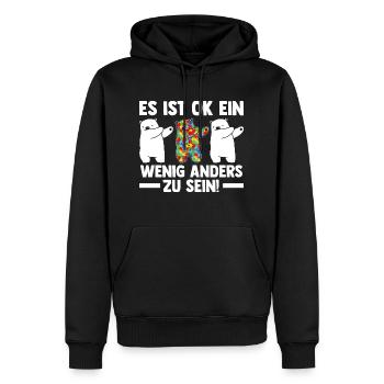 Autismus Autist Autisten - Männer Premium Bio Hoodie - Schwarz - Vorne - Nico (187cm)