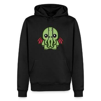 Cute Cthulhu - Men’s Premium Organic Hoodie - black - Front - Nico (187cm)