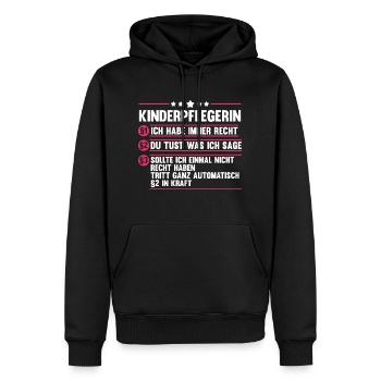 Erzieherin Kindergärtnerin Kinderpflegerin - Männer Premium Bio Hoodie - Schwarz - Vorne - Nico (187cm)