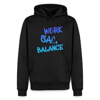 Sailing Segeln Sail - Männer Premium Bio Hoodie - Schwarz - Vorne - Nico (187cm)