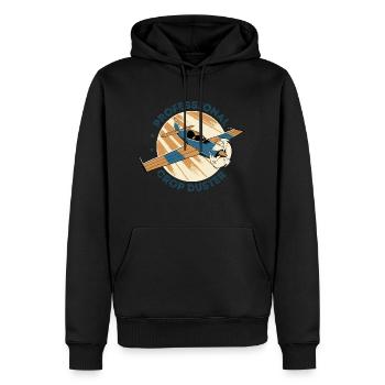 Professioneller Crop Duster Pilot, Antenne - Männer Premium Bio Hoodie - Schwarz - Vorne - Nico (187cm)