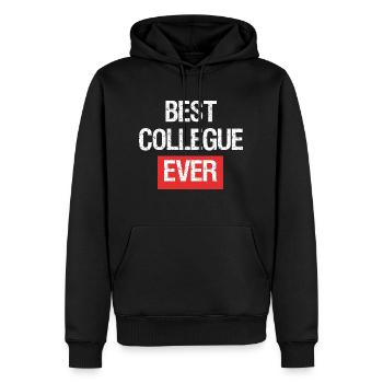 Geschenkidee Kollege Mann Start Humor - Männer Premium Bio Hoodie - Schwarz - Vorne - Nico (187cm)