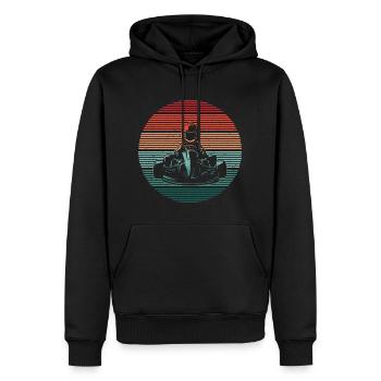 Go-Kart Motorsport Karts Boys Kart Race Men - Men’s Premium Organic Hoodie - black - Front - Nico (187cm)
