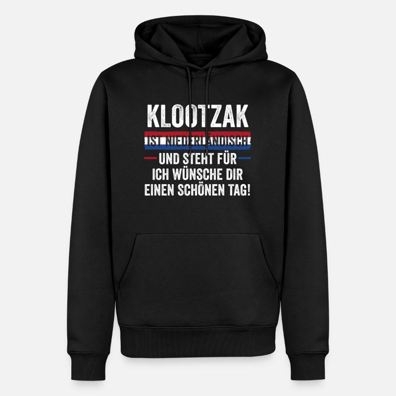 Pays-Bas Pays-Bas Pays-Bas - Sweat à capuche Premium bio Homme - noir