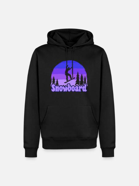 Snowboard Snowboarding - Men’s Premium Organic Hoodie - black