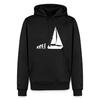 Segeln Evolution Sailing Segelboot Segel Segler - Männer Premium Bio Hoodie - Schwarz - Vorne - Nico (187cm)