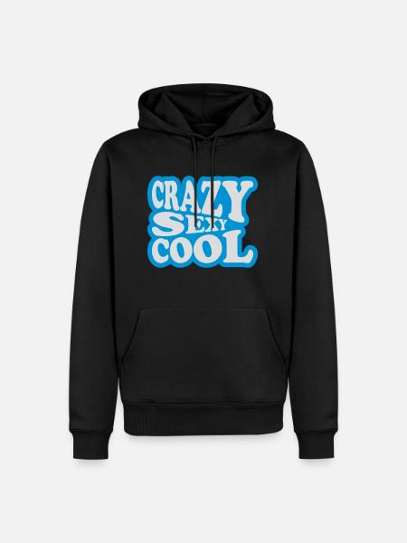 crazy sexy cool Design - Männer Premium Bio Hoodie - Schwarz