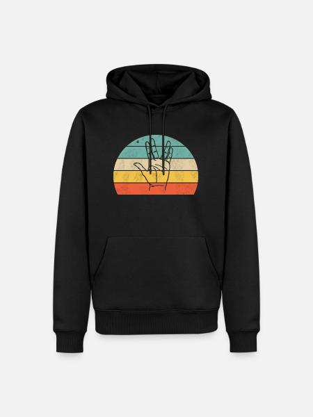 Nerd Grüß - Sweat à capuche Premium bio Homme - noir
