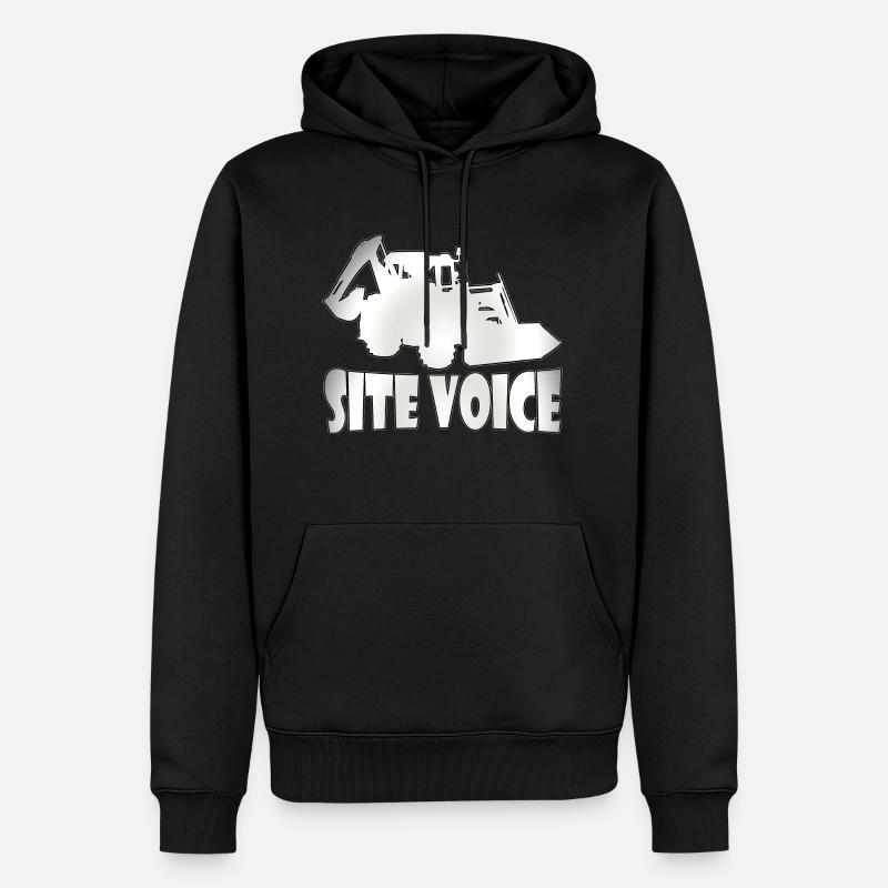 Baggerfahrer Baggerfahrerin Geschenke Männer Bau - Männer Premium Bio Hoodie - Schwarz