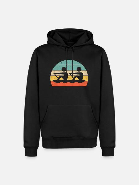 Canoe Duo - Men’s Premium Organic Hoodie - black