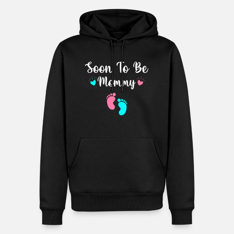 Bald Mama werden - Männer Premium Bio Hoodie - Schwarz
