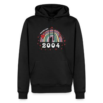 Awesome 2004 - 19. Geburtstag mit süßem Jahrgang - Männer Premium Bio Hoodie - Schwarz - Vorne - Nico (187cm)