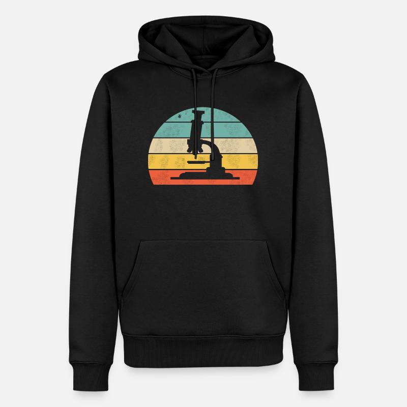 Microscope - Sweat à capuche Premium bio Homme - noir