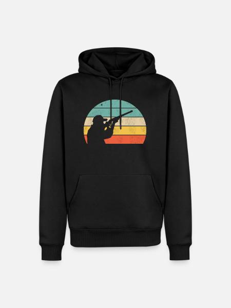 Hunter - Men’s Premium Organic Hoodie - black