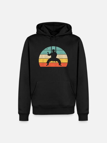 Karate Shirt - Männer Premium Bio Hoodie - Schwarz