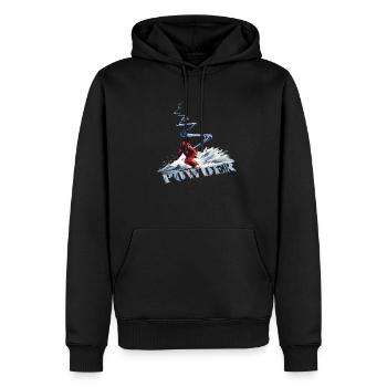Ski alpin Ski descendant - Sweat à capuche Premium bio Homme - noir - Devant - Nico (187cm)
