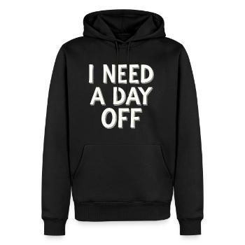 I Need A Day Off 11 - Männer Premium Bio Hoodie - Schwarz - Vorne - Nico (187cm)