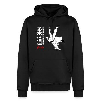 Judo - Judoka - Kampfsport - Männer Premium Bio Hoodie - Schwarz - Vorne - Nico (187cm)