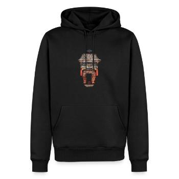 Chinesisch_Architektur_Renshou 1889_Sommerpalast - Männer Premium Bio Hoodie - Schwarz - Vorne - Nico (187cm)