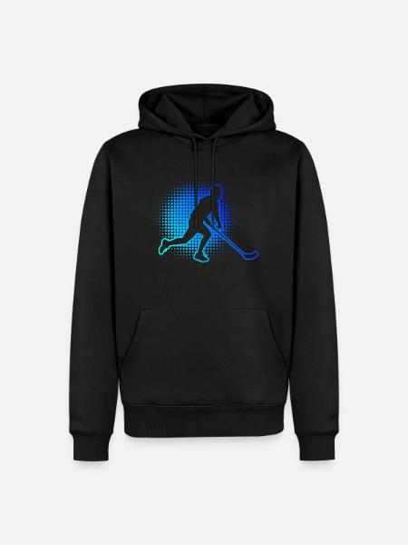 Floorball Unihockey Männer Jungen Innebandy Saliba - Männer Premium Bio Hoodie - Schwarz