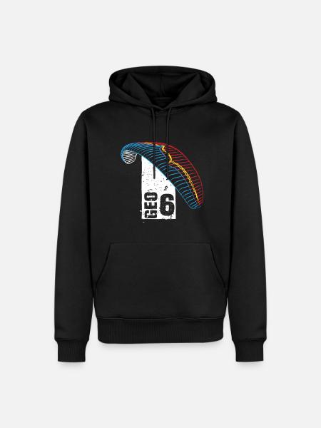 Geo 6 Ozone Paraglider - Men’s Premium Organic Hoodie - black