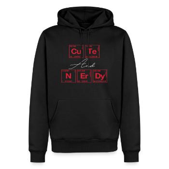 Drôle de dicton pour les scientifiques et les geeks - Sweat à capuche Premium bio Homme - noir - Devant - Nico (187cm)