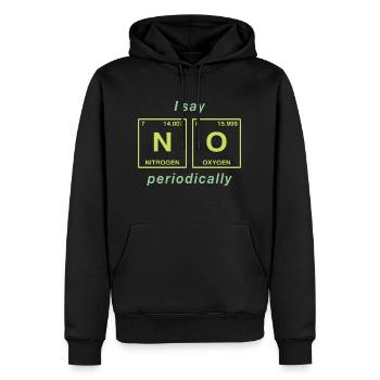 Je dis NON peropdiquement - ne soyez pas un béni-oui-oui! - Sweat à capuche Premium bio Homme - noir - Devant - Nico (187cm)