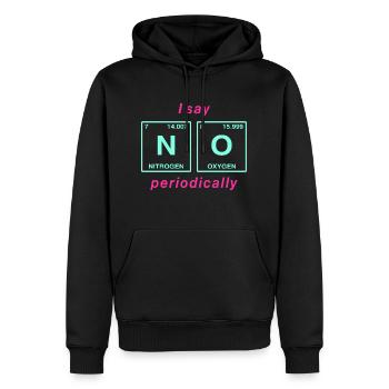 Je dis NON peropdiquement - ne soyez pas un béni-oui-oui! - Sweat à capuche Premium bio Homme - noir - Devant - Nico (187cm)
