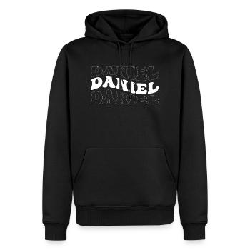Lustig Daniel Groovy 4 Männer Frauen Cool Daniel Krawatte - Männer Premium Bio Hoodie - Schwarz - Vorne - Nico (187cm)