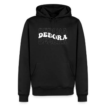 Lustig Debora Groovy 4 Männer Damen Cool Debora Krawatte - Männer Premium Bio Hoodie - Schwarz - Vorne - Nico (187cm)