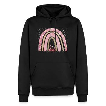 It's a girl - Männer Premium Bio Hoodie - Schwarz - Vorne - Nico (187cm)
