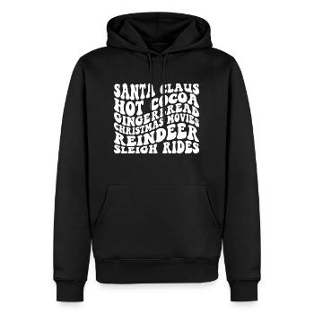 Christmas Weihnachten - Männer Premium Bio Hoodie - Schwarz - Vorne - Nico (187cm)