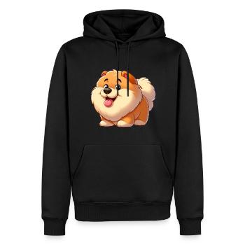 Chowchow 2 - Männer Premium Bio Hoodie - Schwarz - Vorne - Nico (187cm)