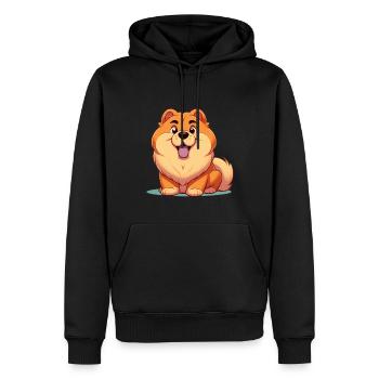 Chowchow 8 - Männer Premium Bio Hoodie - Schwarz - Vorne - Nico (187cm)