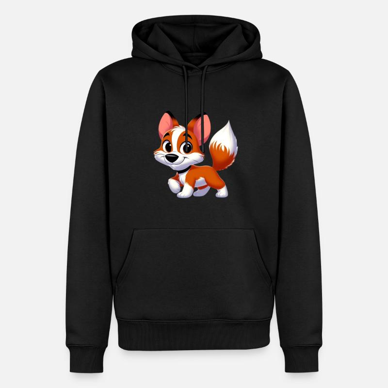 fox terrier 2 - Sweat à capuche Premium bio Homme - noir
