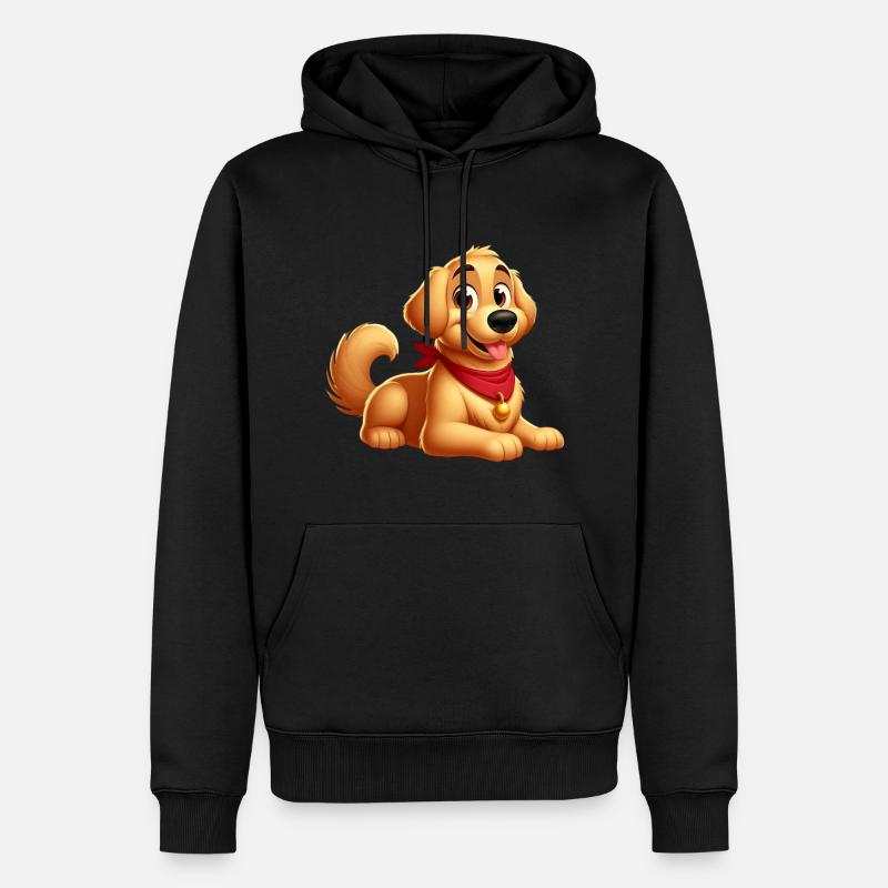 labrador 6 - Sweat à capuche Premium bio Homme - noir
