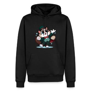 Magische Stoffpuppe - Männer Premium Bio Hoodie - Schwarz - Vorne - Nico (187cm)