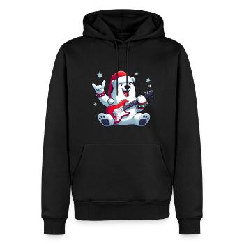 polar bear 6 - Sweat à capuche Premium bio Homme - noir - Devant - Nico (187cm)