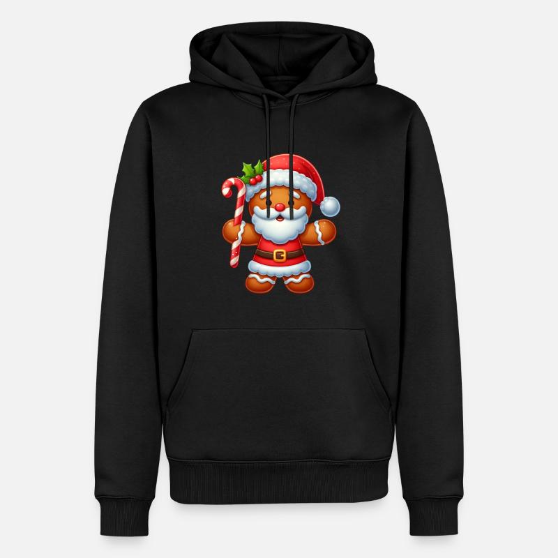 Lebkuchen 2 - Männer Premium Bio Hoodie - Schwarz