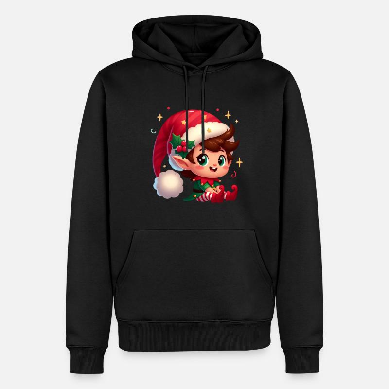 Elf 4 - Männer Premium Bio Hoodie - Schwarz